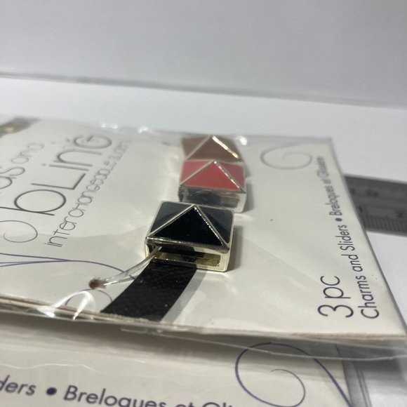Jewelry Charm Sliders Brown Black 2 Packs Mix and Mingle Darice Bands and Bling - Picture 11 of 13